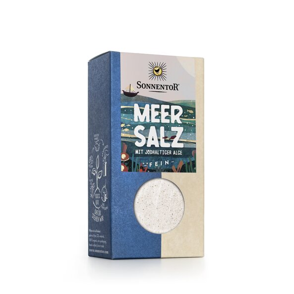 Sonnentor Bio Meersalz mit jodhaltiger Alge fein 150g