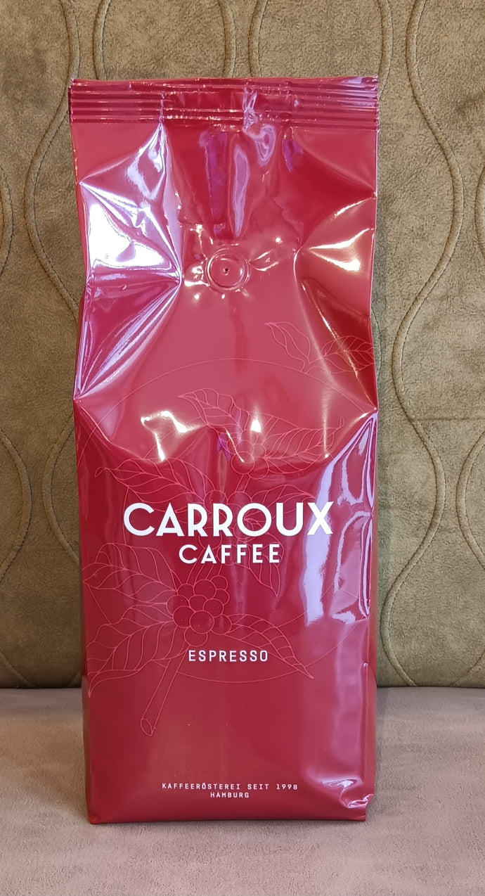 Carroux Caffee Espresso Röstkaffee medium dark in Bohnen 1000g