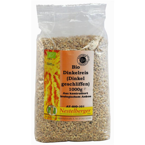 Nestelberger Bio Dinkelreis (Dinkel geschliffen) 1000g