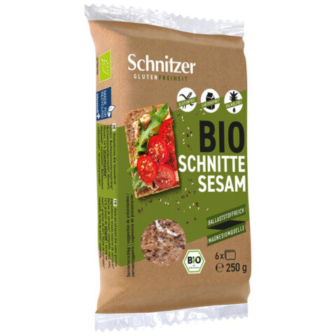 Schnitzer Bio Schnitte Sesam gluten-,laktose-, palmölfrei 250g