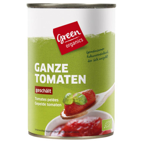 Green Organics Bio ganze Tomaten geschält aus Italien 400ml