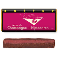 Zotter Bio Marc de Champagne + Himbeeren Schokolade 70g