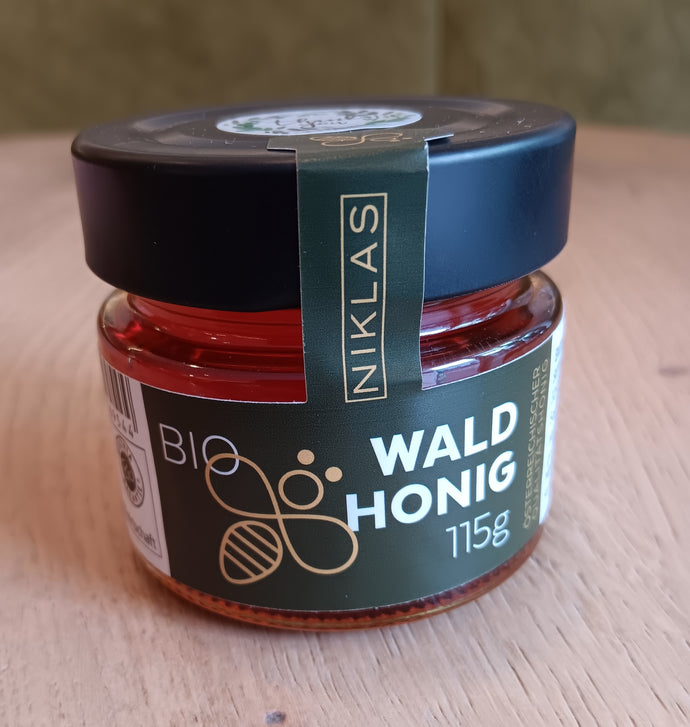 Niklas Bio Waldhonig mit Holzlöffel 115g