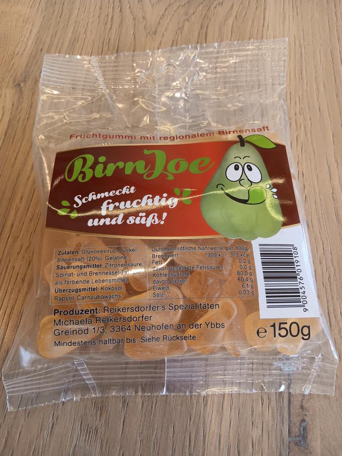 Reikersdorfer BirnJoe Fruchtgummi mit regionalem Birnensaft 150g