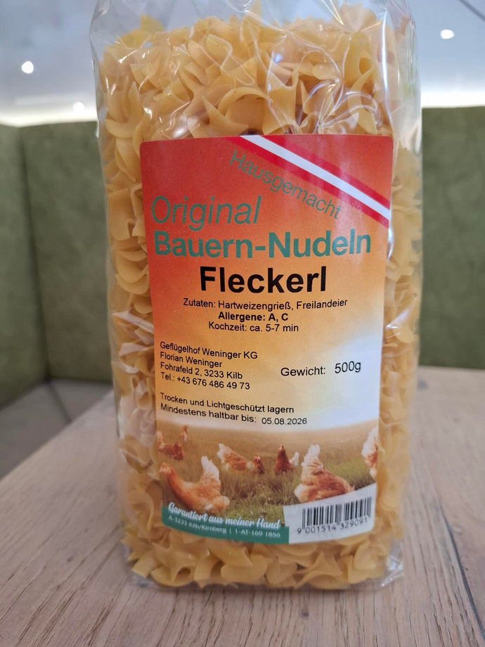 Geflügelhof Weninger Fleckerl einfärbig 500g