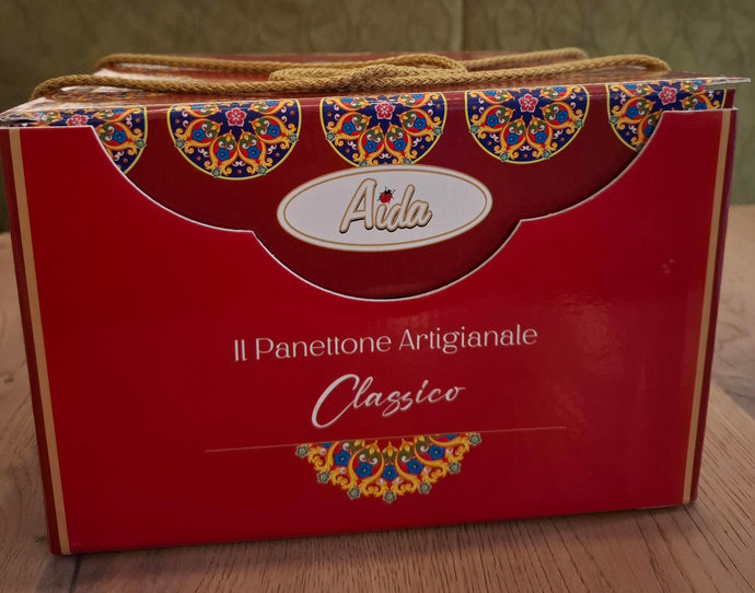 Aida Panettone Artigianale Classico Klassischer sizilianischer handgemachter Panettone mit Mandeln und kandierten Zitrusfrüchten  1100g