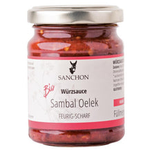 Lade das Bild in den Galerie-Viewer, Sanchon BIO Sambal Oelek feurig-scharf Würzsauce 125g
