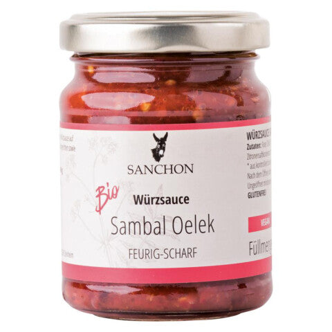 Sanchon BIO Sambal Oelek feurig-scharf Würzsauce 125g