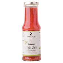 Lade das Bild in den Galerie-Viewer, Sanchon BIO Thai Chili Sauce süßlich-pikant 210ml
