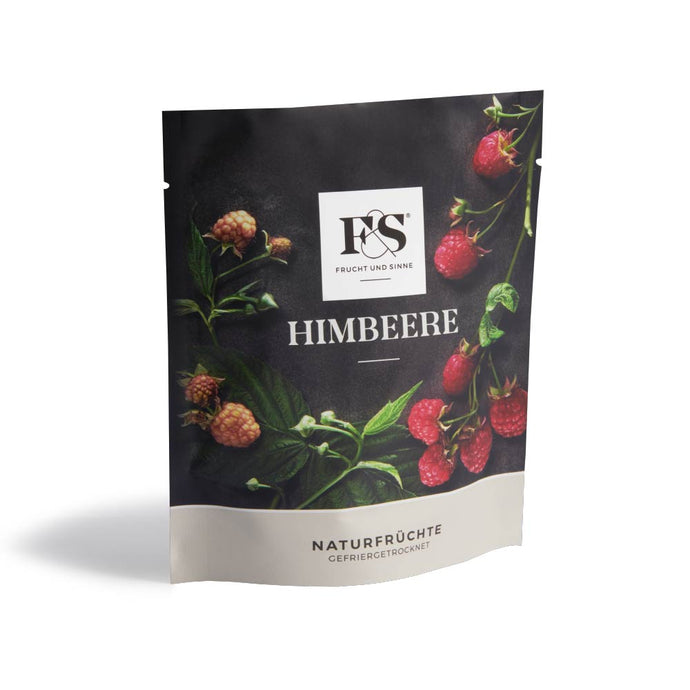 Frucht und Sinne getrocknete Himbeeren 22g