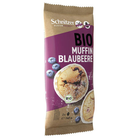 Schnitzer Bio Muffins Blaubeere glutenfrei, laktosefrei 140g