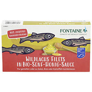 Fontaine Bio Premium Wildlachs Filets in Bio-Senf-Honig-Sauce 200g