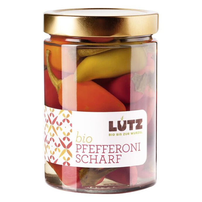Bio Lutz Pfefferoni scharf 450 g