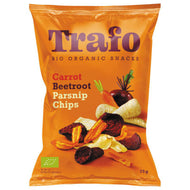 Trafo Bio Sea Salt & Vinegar Karotten Rote Beete Pastinaken Chips 75g