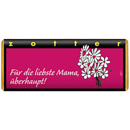 Zotter Bio Schokolade 'Für die liebste Mama überhaupt!' 70g