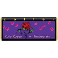 Zotter Bio Schokolade Rote Rosen + Himbeeren 70 g