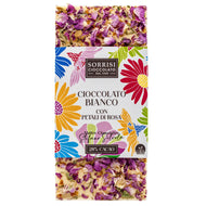 Boella&Sorrisi Weiße Schokolade mit Rosenblüten 80g