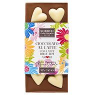 Boella&Sorrisi Bergmilchschokolade mit weißen Herzen 80g