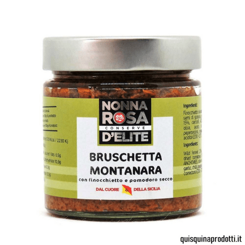 Nonna Rosa Bruschetta Montanara mit Fenchel und getrockneten Tomaten 180g