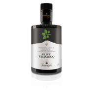 Romano Premium aromatisiertes Olivenöl mit Basilikum – „Olive e  Basilico“ aus Sizilien 250ml