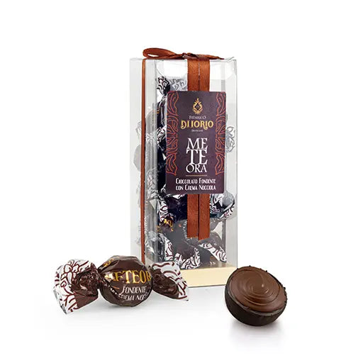 Di Iorio Meteora Cioccolato fondente con crema nocciola Dunkle Schoko Pralinen mit Haselnusscreme 250g