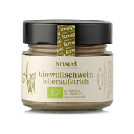 Krispel BIO Wollschwein Leberaufstrich im Glas 180g
