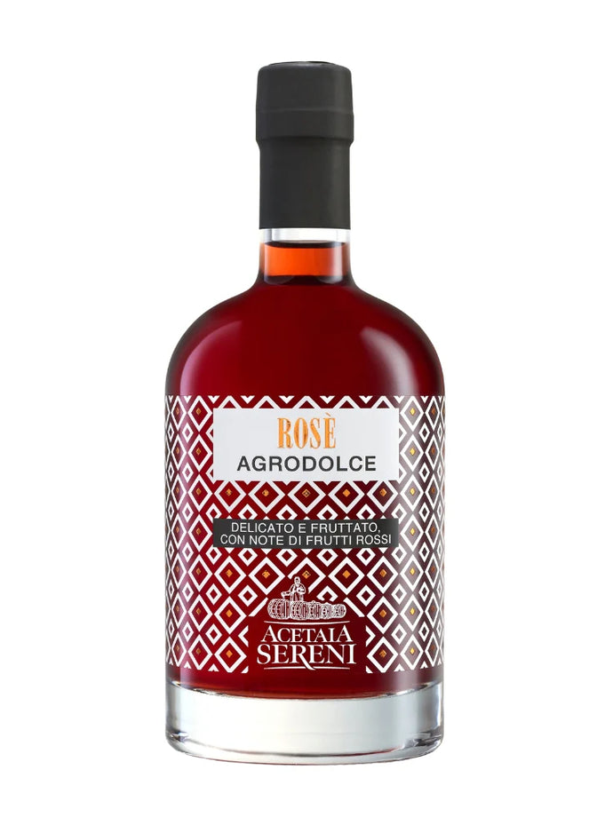 Acetaia Sereni  ROSÉ Agrodolce Rosè Balsamico mit delikaten Noten von roten Früchten 250ml