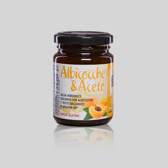 Acetaia Marchi BIO Salsa agrodolce Albicocche & Aceto Balsamico IGP Süßsaure Sauce mit Marillen und Aceto Balsamico 120g
