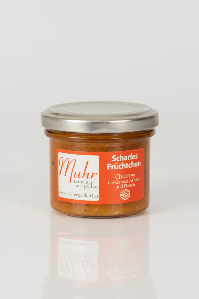 Muhr Naturlich aus Pöllau Chutney Scharfes Früchtchen Pfirsich 200g