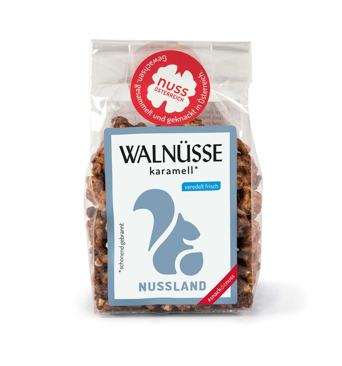 Nussland Walnüsse CARAMELLO schonend gebrannt 95g