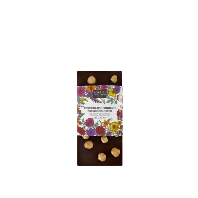 Boella&Sorrisi Dunkle Schokolade mit ganzen Haselnüssen IGP 80g