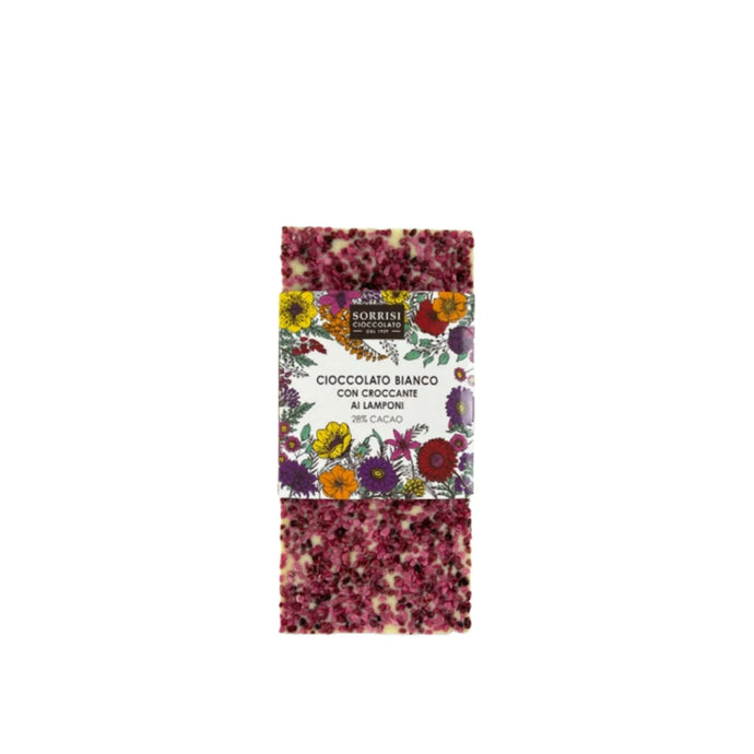 Boella&Sorrisi Weiße Schokolade mit knusprigen Himbeeren 80g