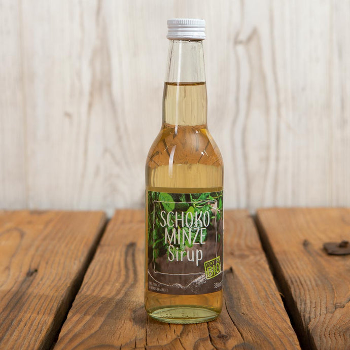 Echt vom Land Bio Schoko Minze Sirup